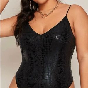Black Snake Skin Body Suit